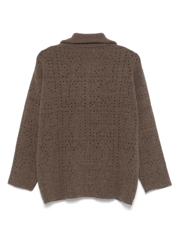 CARNE BOLLENTE Hot Fusion Cardigan | Brown | FARFETCH