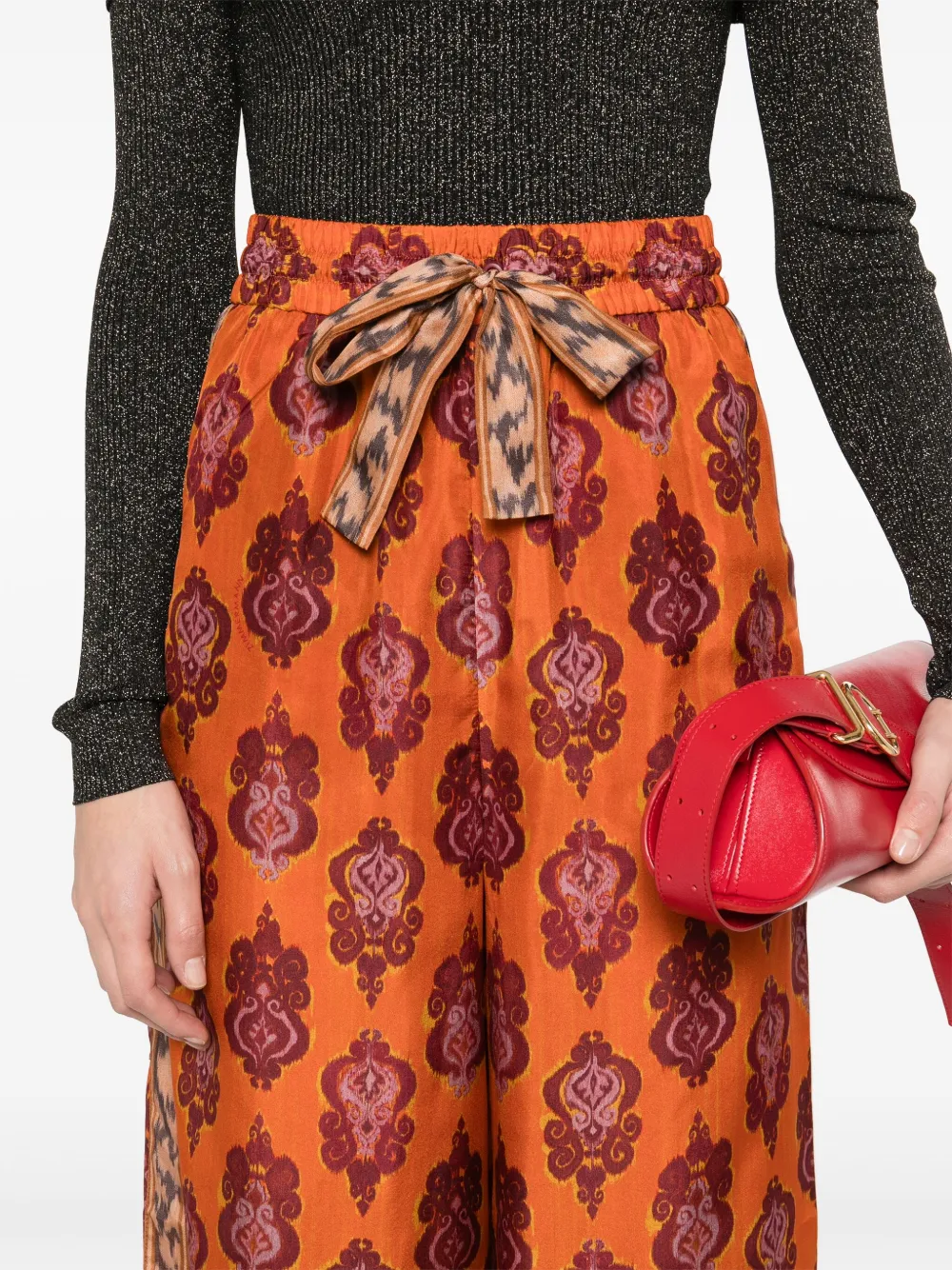 ZIMMERMANN Wylie palazzo broek Oranje