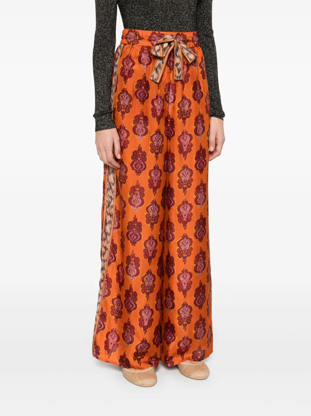 ZIMMERMANN Wylie palazzo broek Oranje