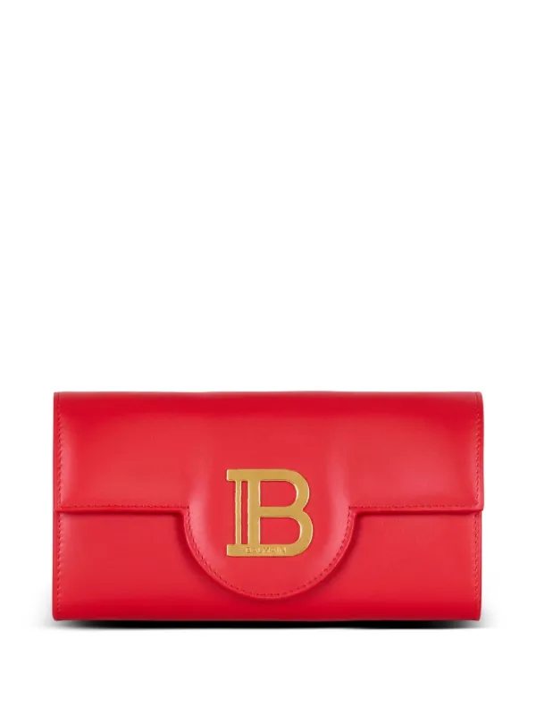 【送料&関税込】Balmain B-buzz Red Leather Handbag Balmain B-Buzz Red Leather Handbag