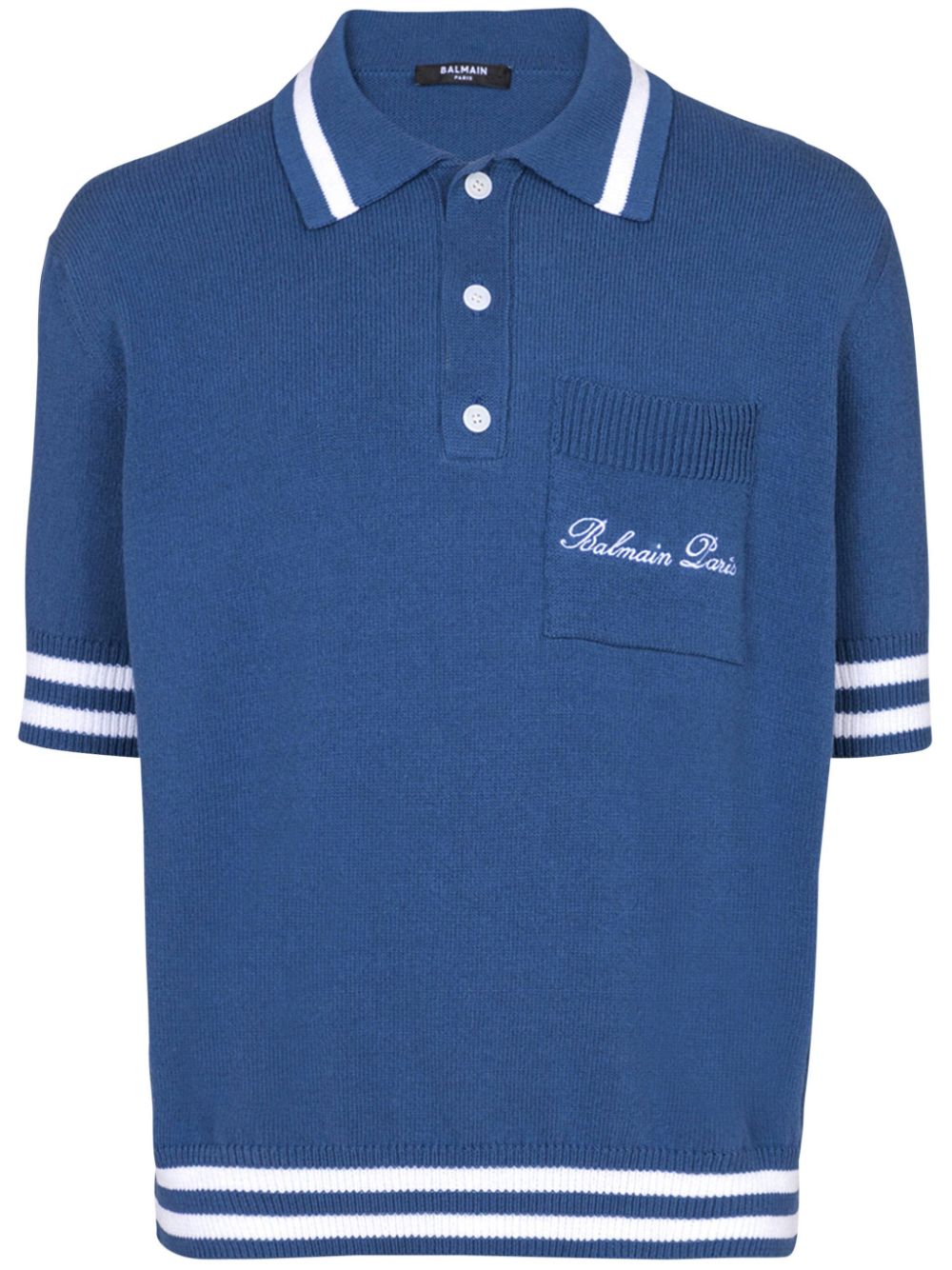 embroidered logo polo shirt