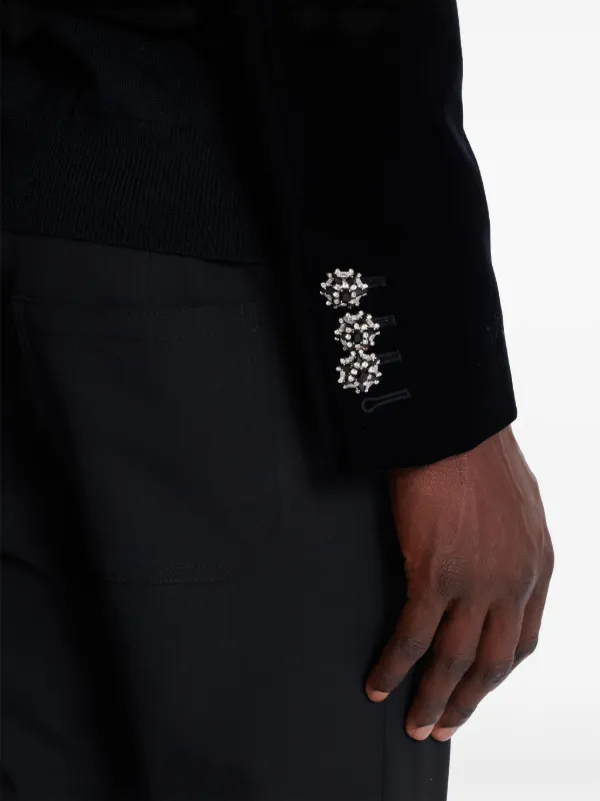 ジャケット BALMAIN SS25 Blazer Spencer (EF1SC225VF21 0FB) Cropped jacket with 6 buttons - Women | BALMAIN