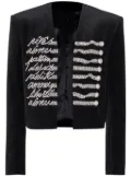 Balmain Spencer velvet jacket - Black