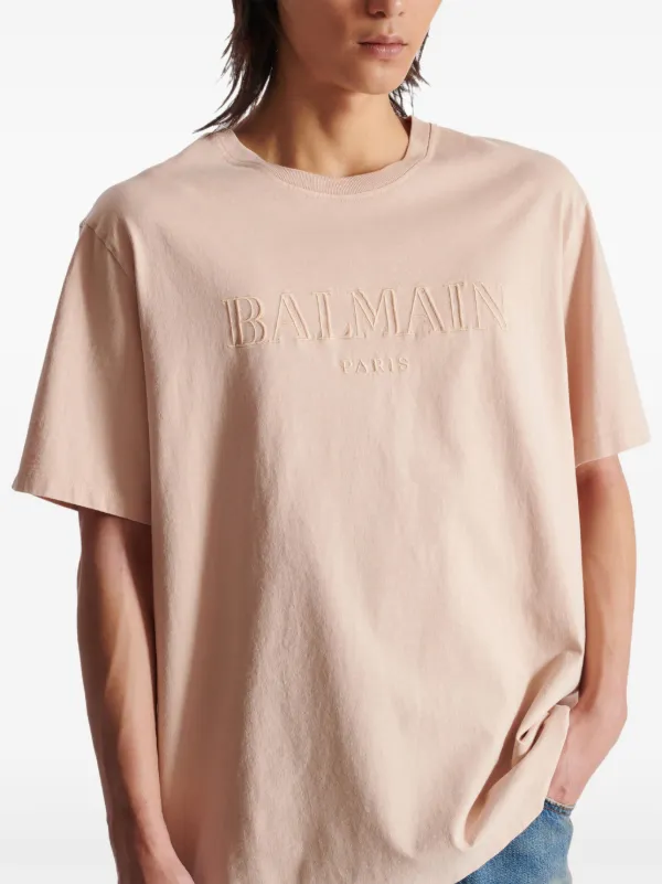 Balmain ロゴ Tシャツ | ニュートラル | FARFETCH JP