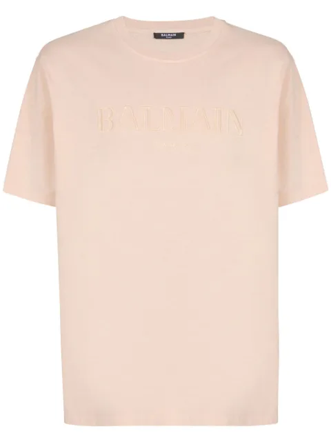 Balmain playera con logo bordado