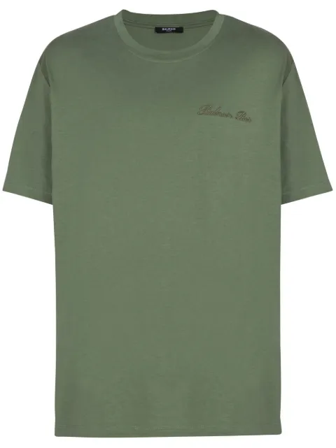 Balmain playera con logo bordado