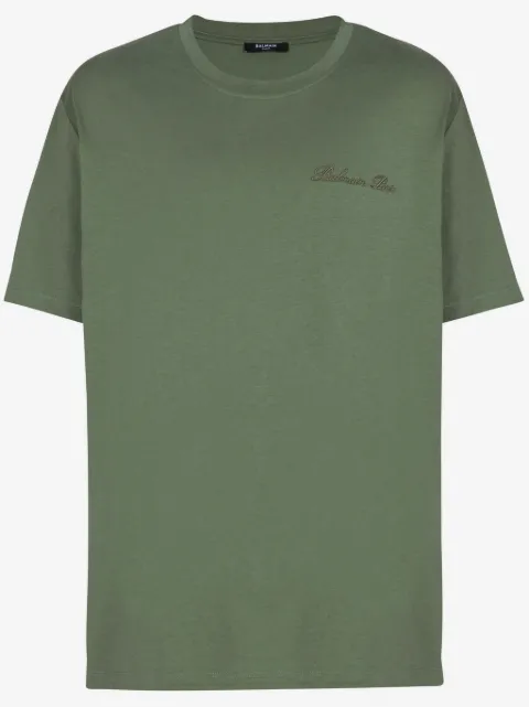 Balmain logo-embroidered t-shirt