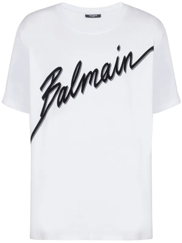 BALMAIN ロゴプリント 半袖Tシャツ　レア 26986762_56529986_600.jpg