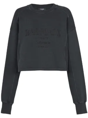 Miu Miu logo-patch long-sleeve T-shirt | Black | FARFETCH