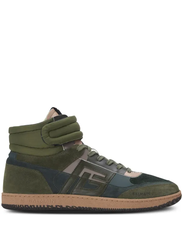 【関税＆送料込み】Balmain Swan Suede Sneakers Balmain Swan sneakers in calfskin and suede white white