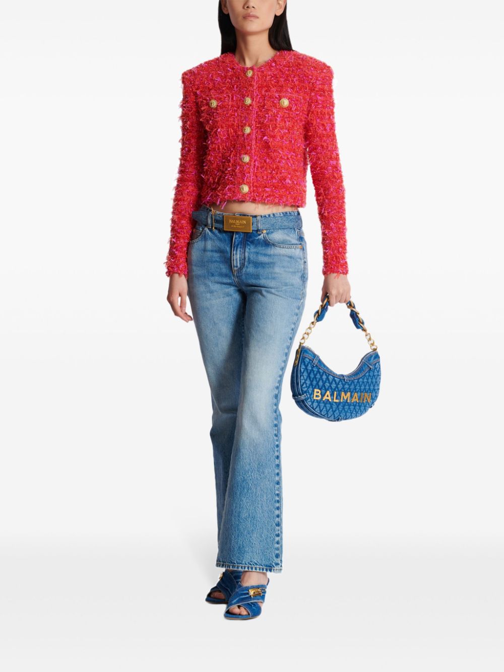 Balmain Cropped jack - Rood