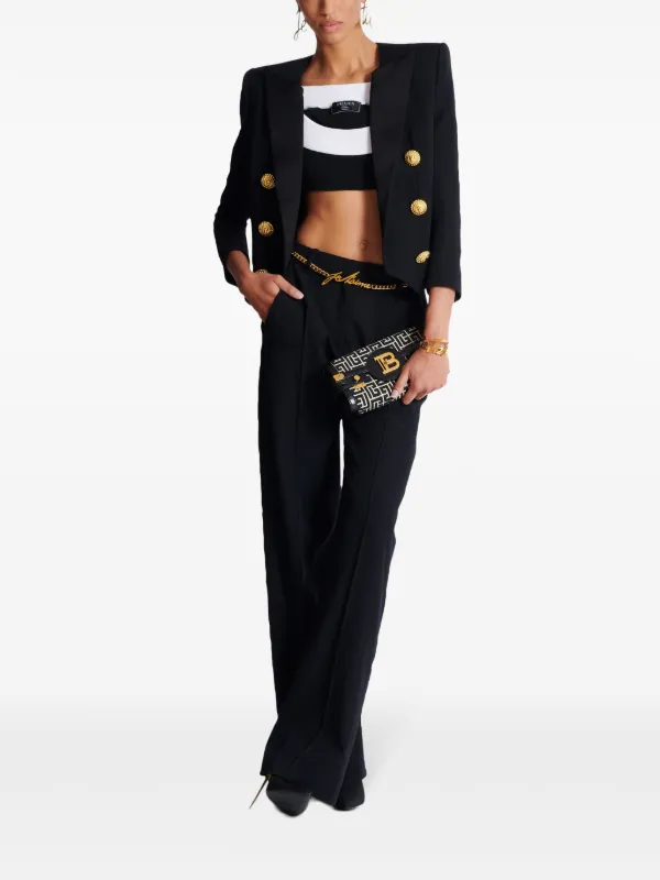 Balmain Grain De Poudre Blazer | Black | FARFETCH