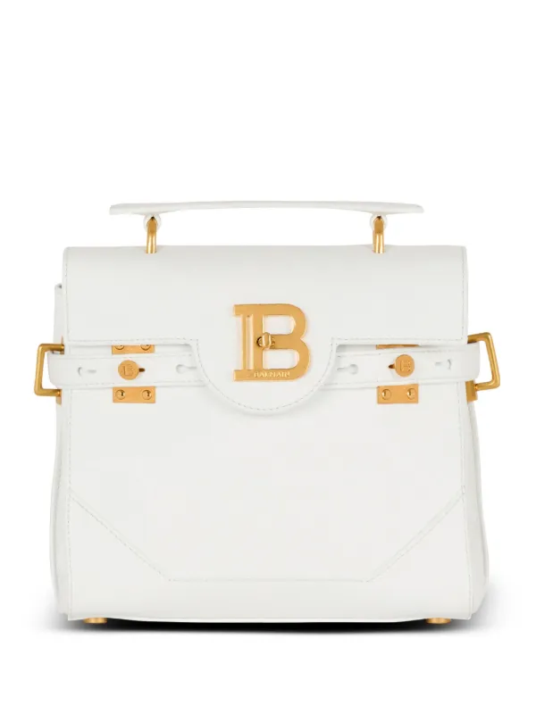 Balmain B-Buzz 23 Tote Bag White FARFETCH IN