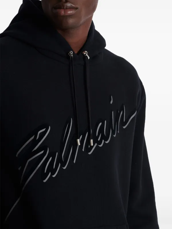 Balmain logo hoodie best sale