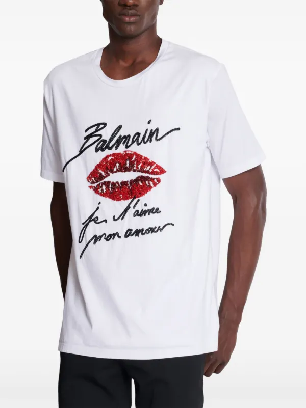 Balmain Love Letter t-shirt | White | FARFETCH IN