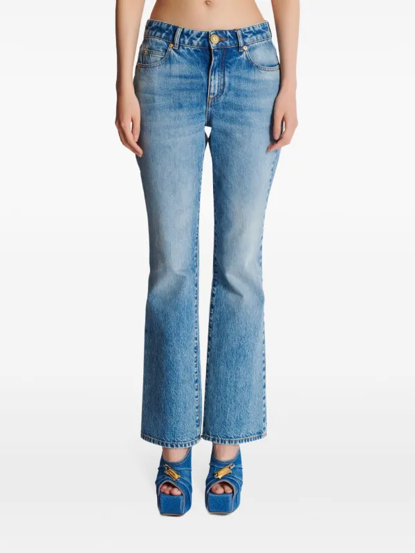 【関税＆送料込み】Balmain Flare Fit Jeans Flared denim jeans blue - Women | BALMAIN
