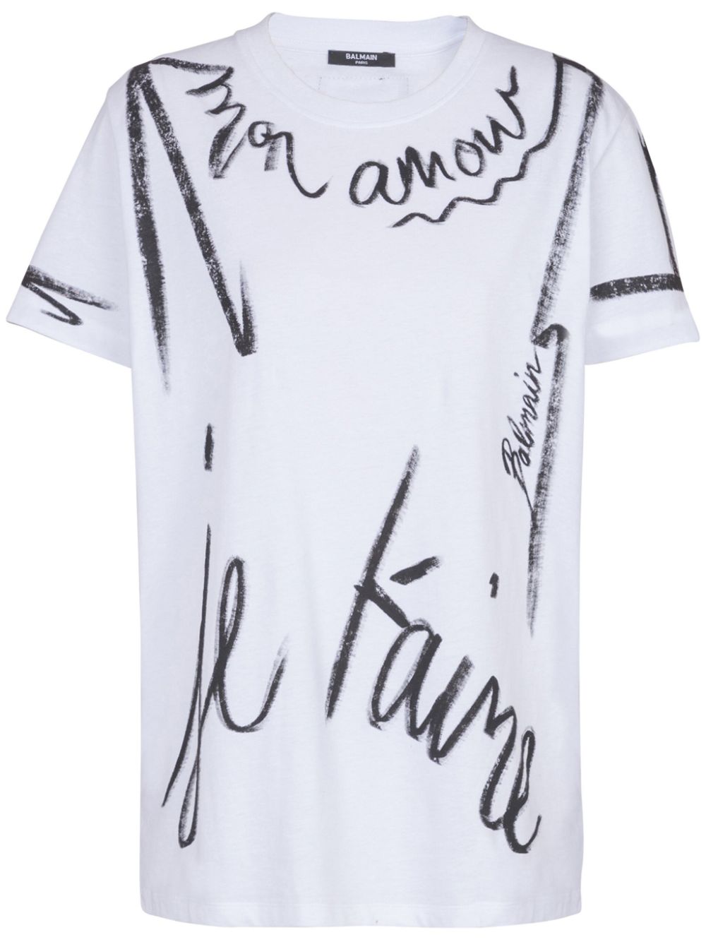 "Je T'Aime"-print short-sleeve T-shirt