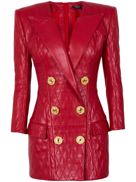 Balmain quilted mini dress