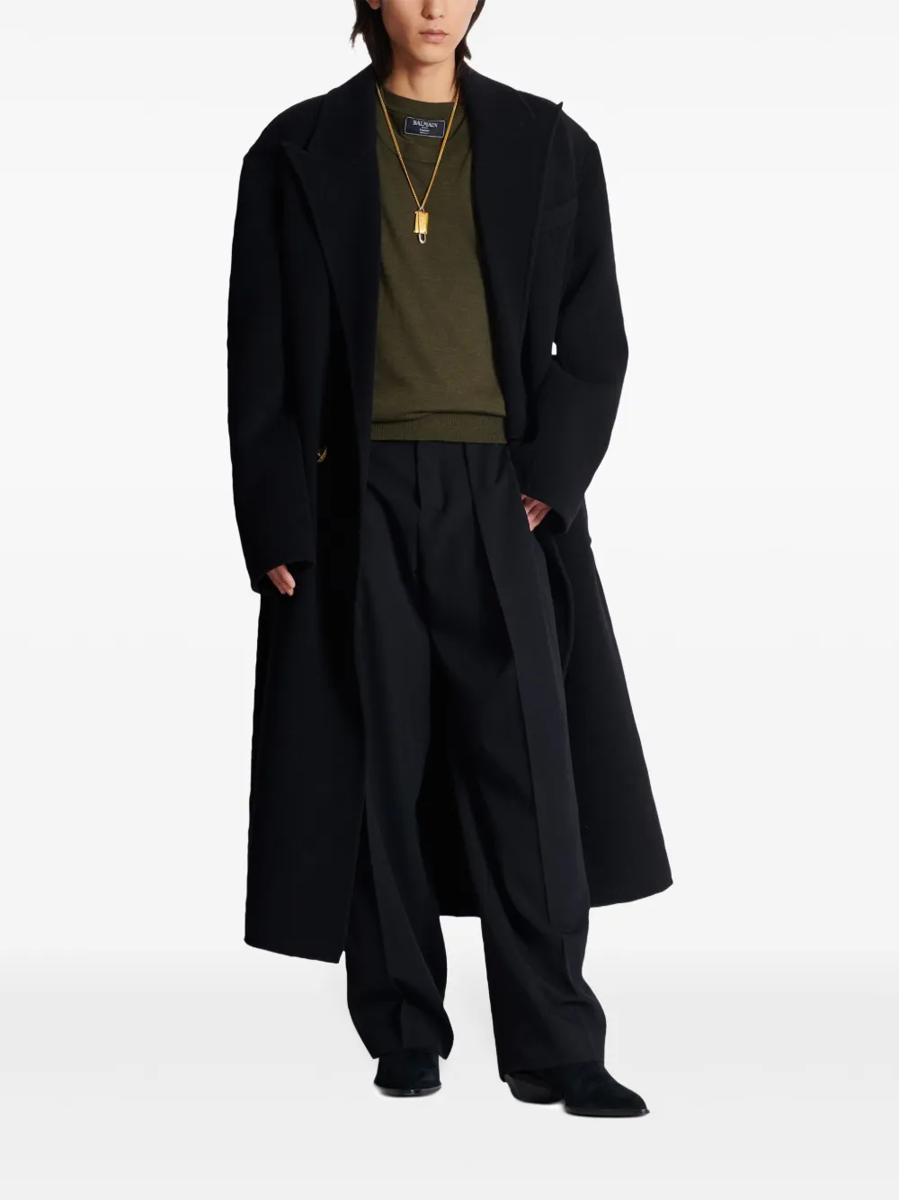 Balmain Trui met gelaagd detail - Groen