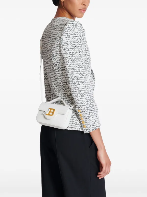 Balmain B-Buzz 17 Mini Bag | White | FARFETCH