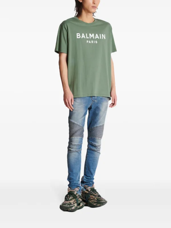 BALMAIN　メンズ　Ｔシャツ ミントブルー　サイズXS Balmain Paris T-shirt blue blue - Men | BALMAIN