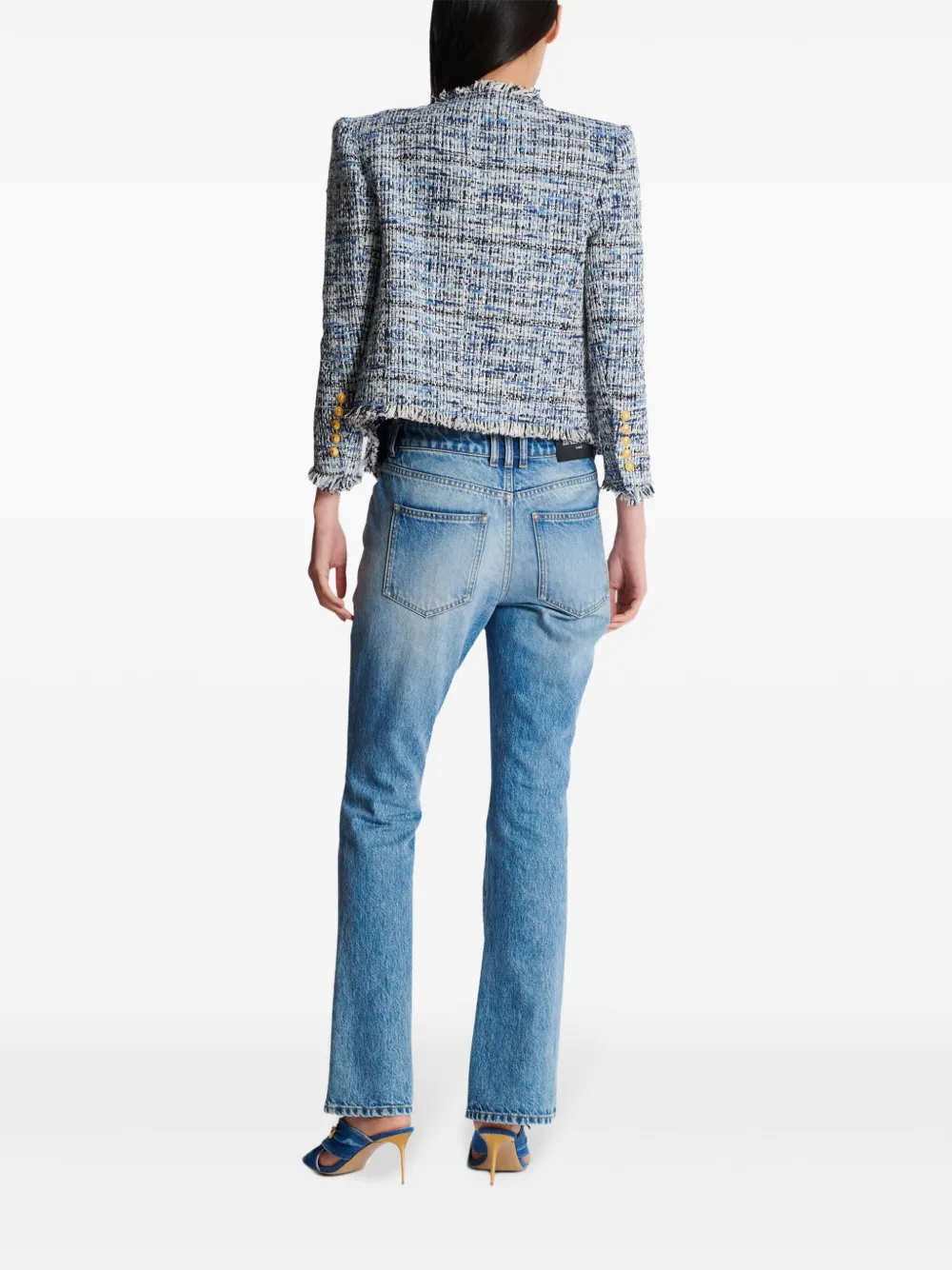 Balmain Edge-To-Edge jack Blauw