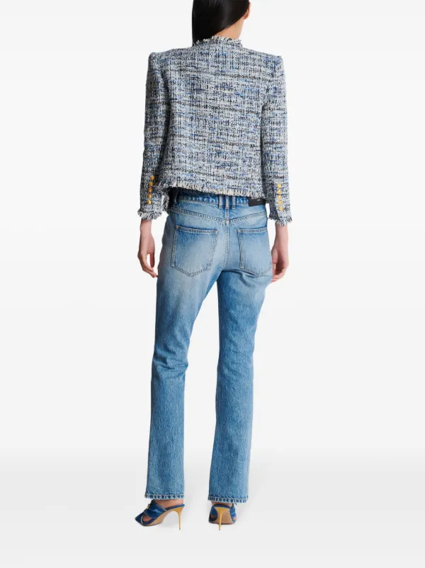 BALMAIN エッジトゥエッジツイードジャケット Edge-to-edge tweed jacket - Women | BALMAIN