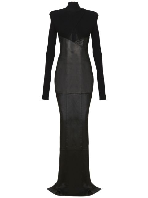 Balmain panelled maxi dress