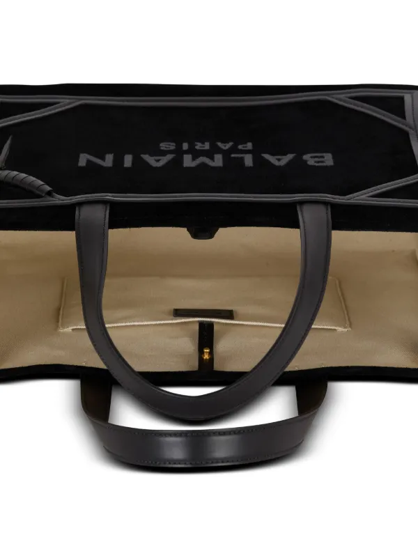 Balmain Bolsa Tote B-Army Média | Preto | FARFETCH BR