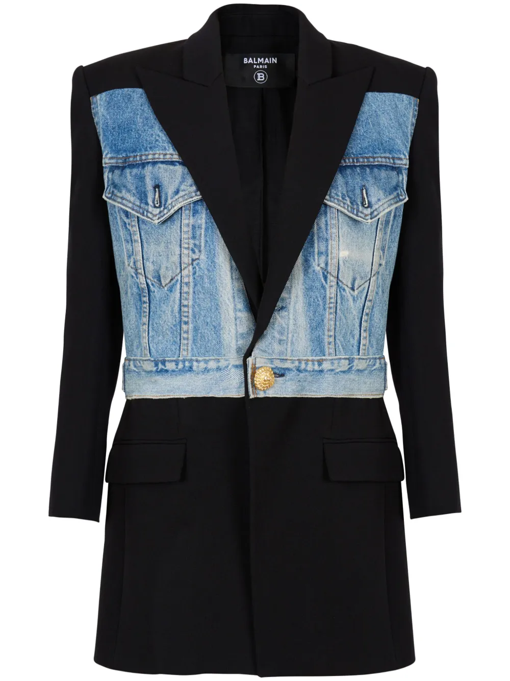 panelled blazer