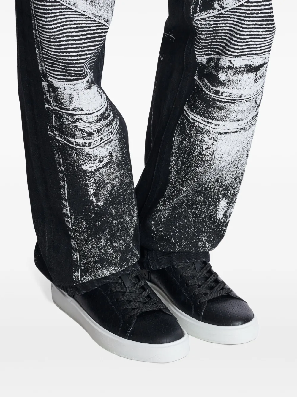 Balmain B-Court B-Buzz Sneakers | Black | FARFETCH UK