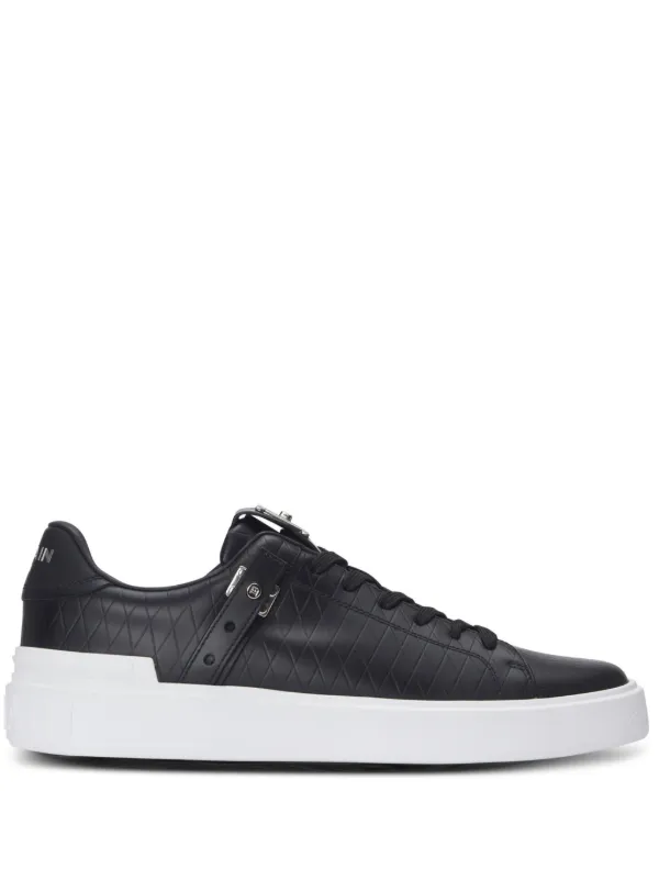 25最新作★BALMAIN★B-Court B-Buzz Grid 黒 スニーカー★特価★ 26987611_56531165_600.jpg