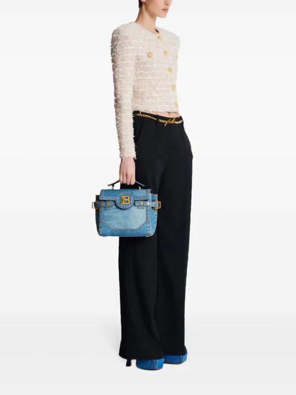 Balmain B-Buzz 23 ショルダーバッグ | ブルー | FARFETCH JP