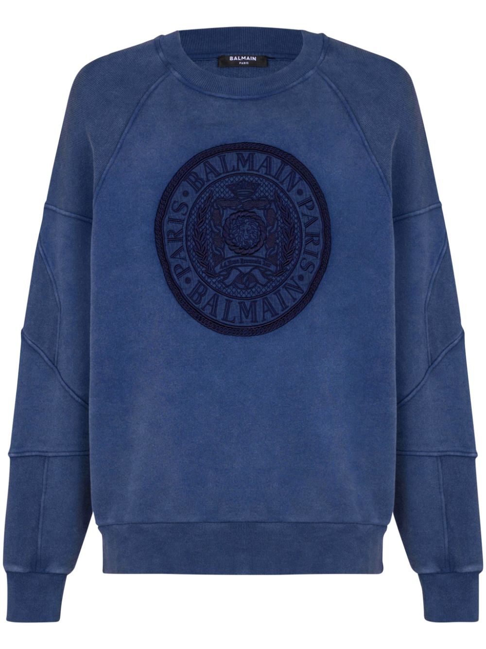 embroidered-logo sweatshirt