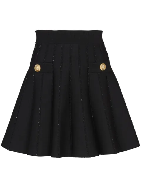 Balmain falda con motivo de rayas