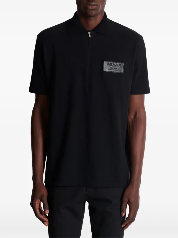Balmain Camisa Polo De Algodão | Preto | FARFETCH BR