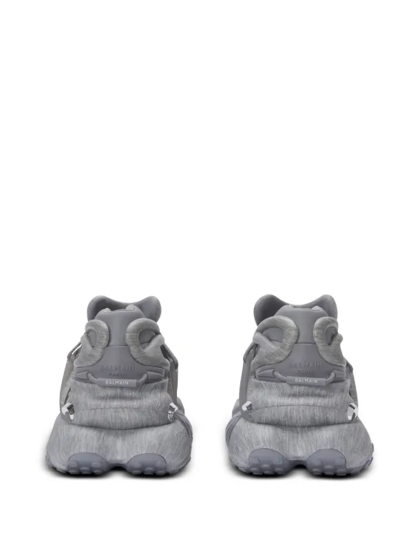 BALMAIN☆Unicorn グレーズドレザー ダービー スニーカー Unicorn sneakers in two-tone neoprene and leather - Women