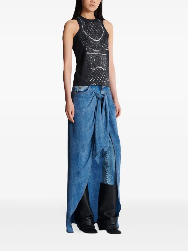 sequin-embellished skirt