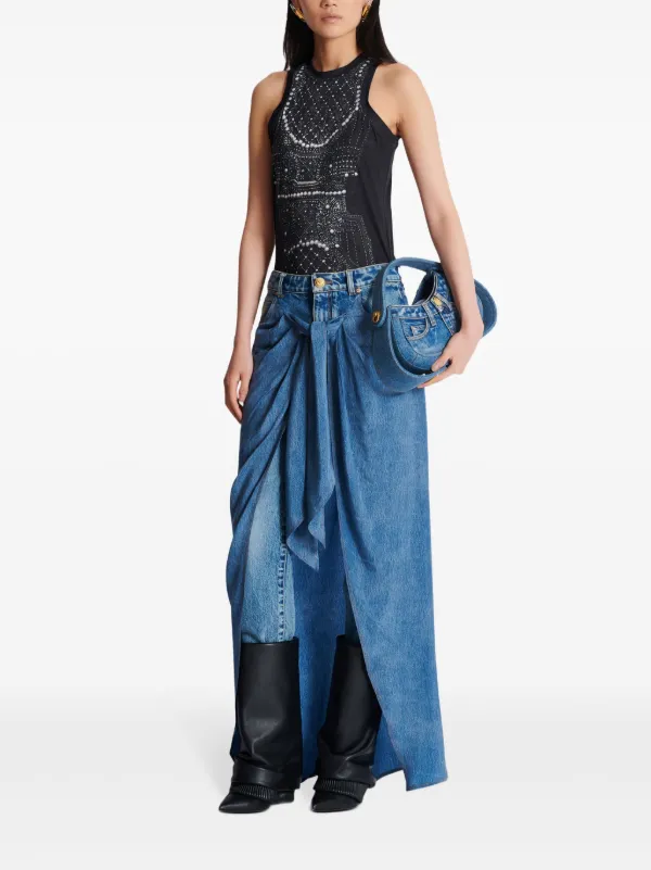 sequin-embellished skirt