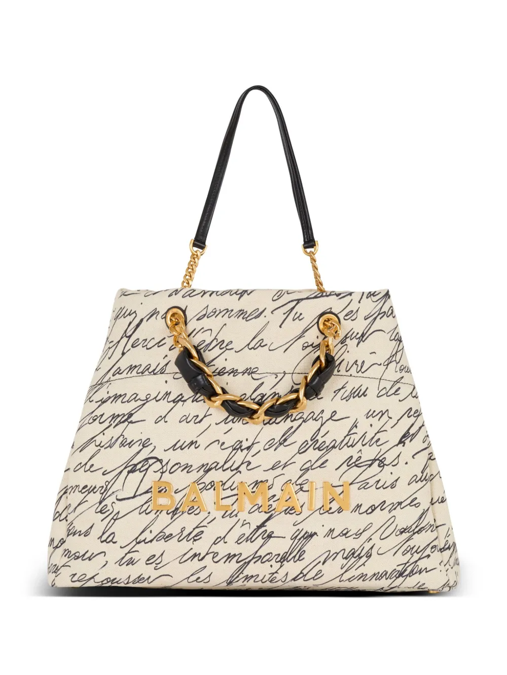 Balmain☆VIP価格 1945 カバ トップハンドルバッグ Balmain 1945 Soft ハンドバッグ XXL | ニュートラル | FARFETCH JP