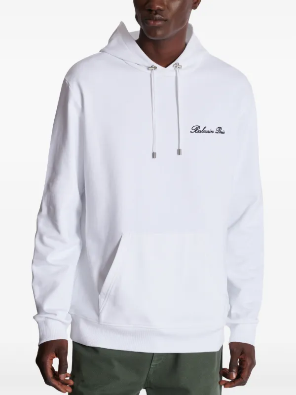Balmain ロゴ パーカー | ホワイト | FARFETCH JP