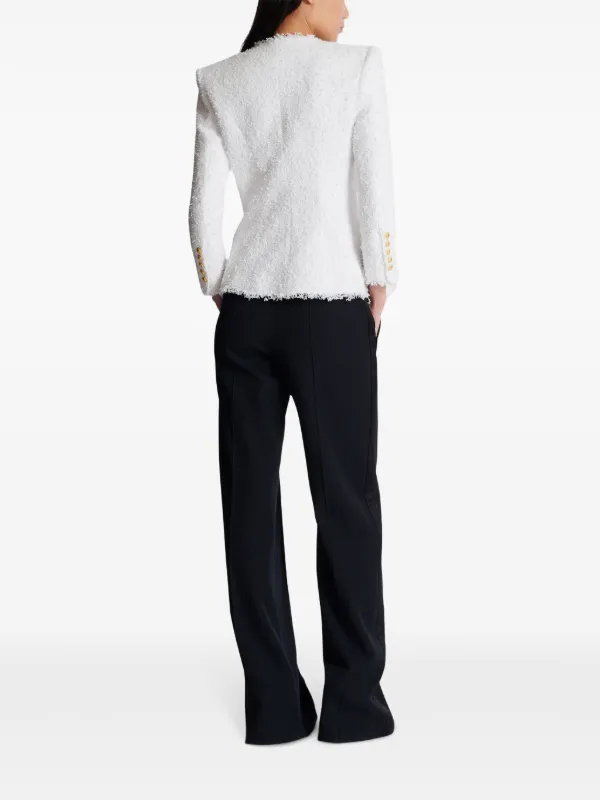 BALMAIN ホワイト テーラードジャケット BALMAIN ホワイト テーラードジャケット - メルカリ