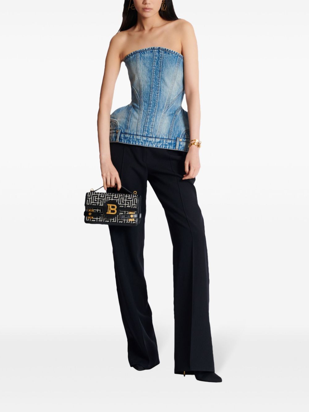 Balmain B-Buzz 24 schoudertas - Zwart