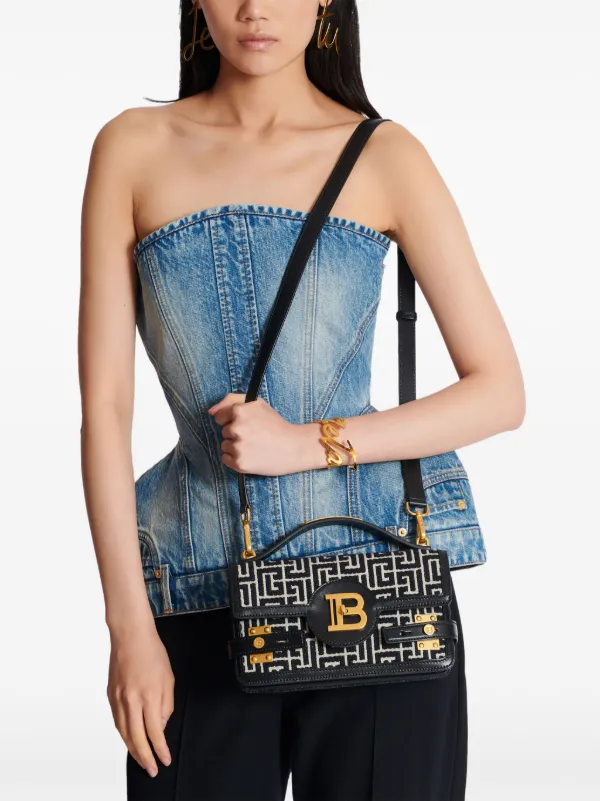 【関税込み】B-Buzz 24 Crossbody - Balmain - Leather - Black B-Buzz 24 Crossbody - Balmain - Leather - Black
