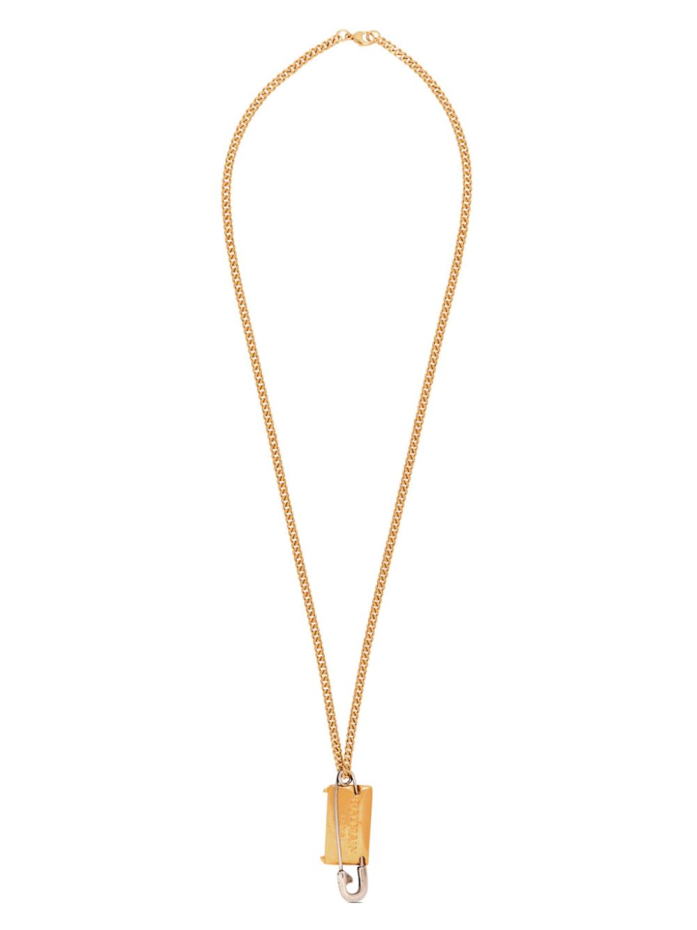 Balmain Safety Pin necklace - Gold