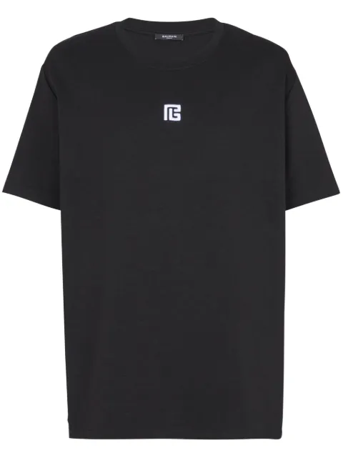 Balmain logo-embroidered t-shirt 