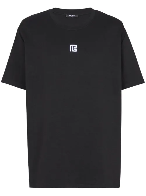 T-shirt à logo brodé - Balmain - Modalova