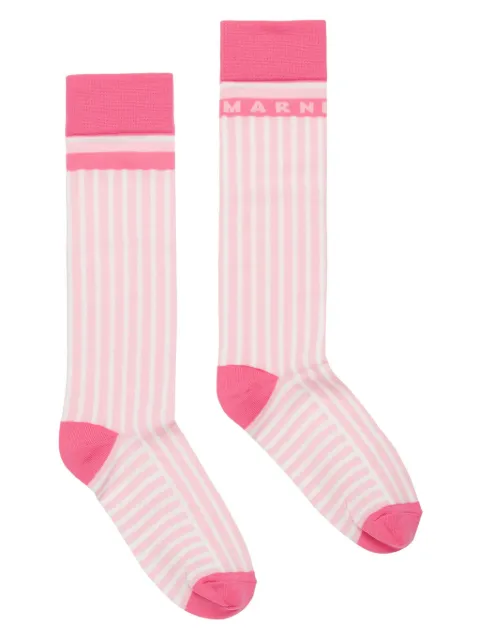 Marni Kids calcetines con motivo de rayas