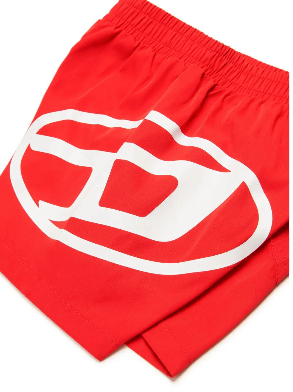 Diesel Kids Zwembroek met logoprint Rood