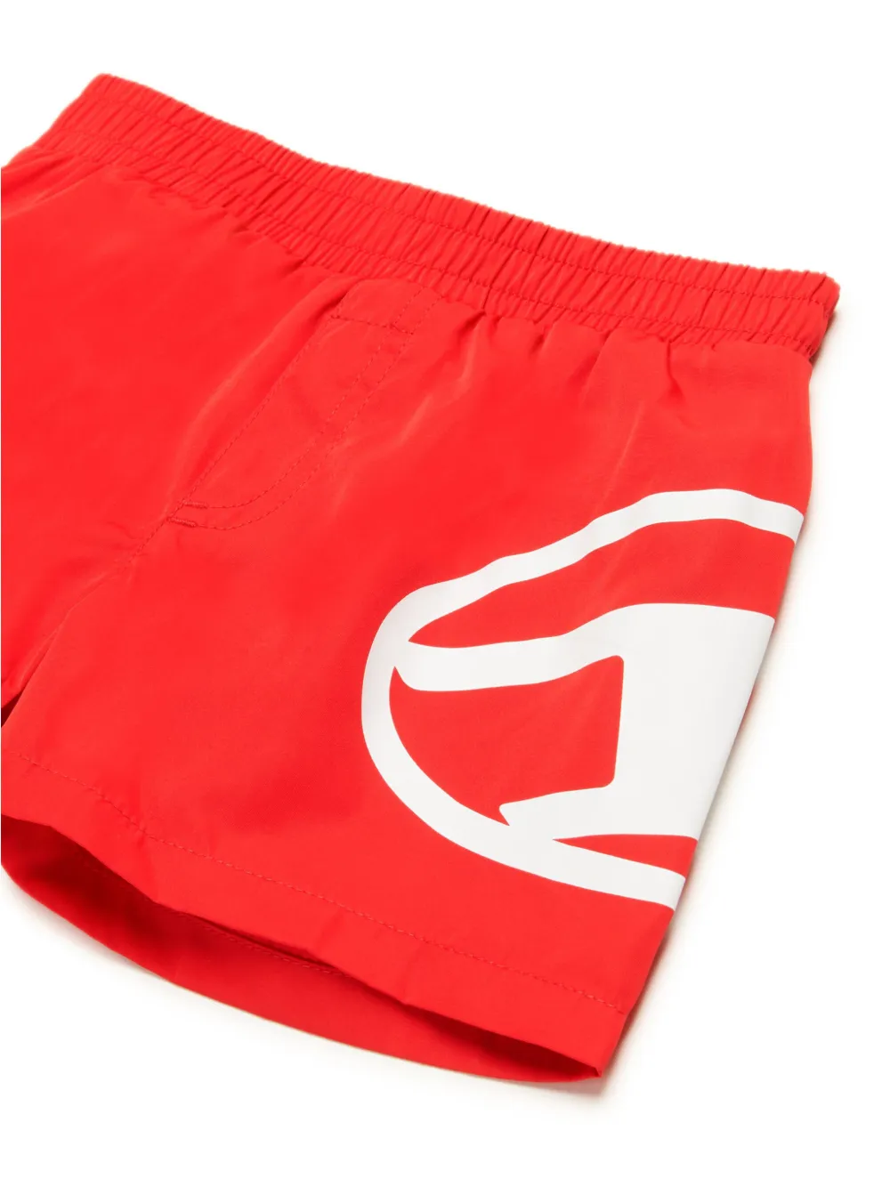 Diesel Kids Zwembroek met logoprint Rood